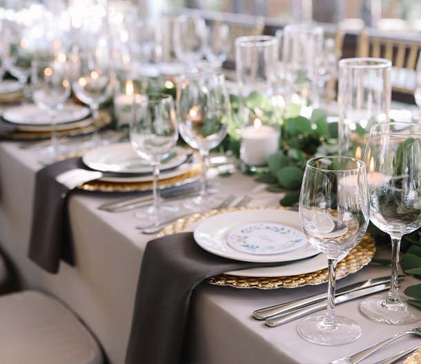 Linen hire for wedding