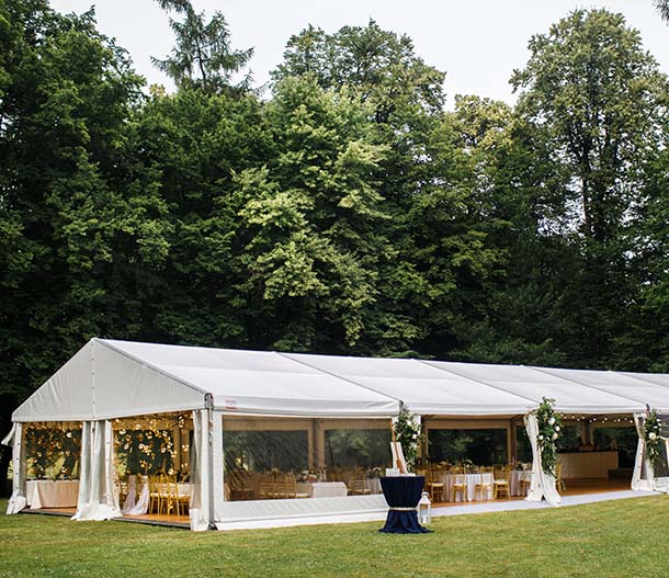 marquee wedding outside